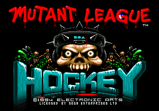 Mutant League Hockey Title Screen
